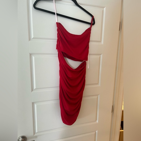 Revolve Superdown Veronica Cut Out Dress in Red - Picture 6 of 7